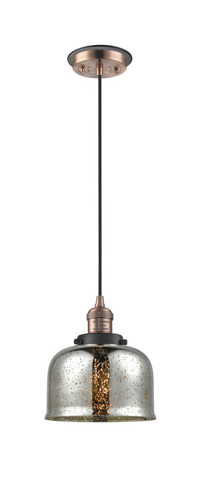 Innovations - 201CBP-ACBK-G78 - One Light Mini Pendant - Franklin Restoration - Antique Copper
