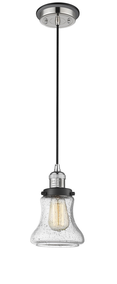 Innovations - 201CBP-PNBK-G194 - One Light Mini Pendant - Franklin Restoration - Polished Nickel