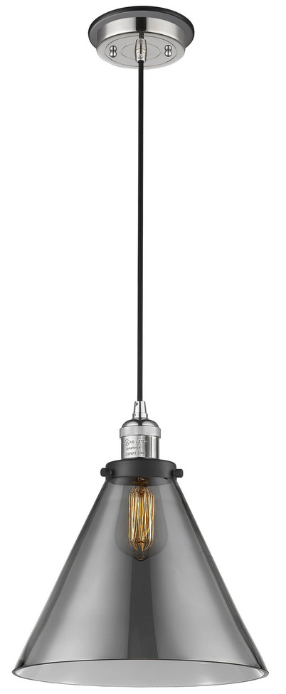 Innovations - 201CBP-PNBK-G43-L - One Light Mini Pendant - Franklin Restoration - Polished Nickel