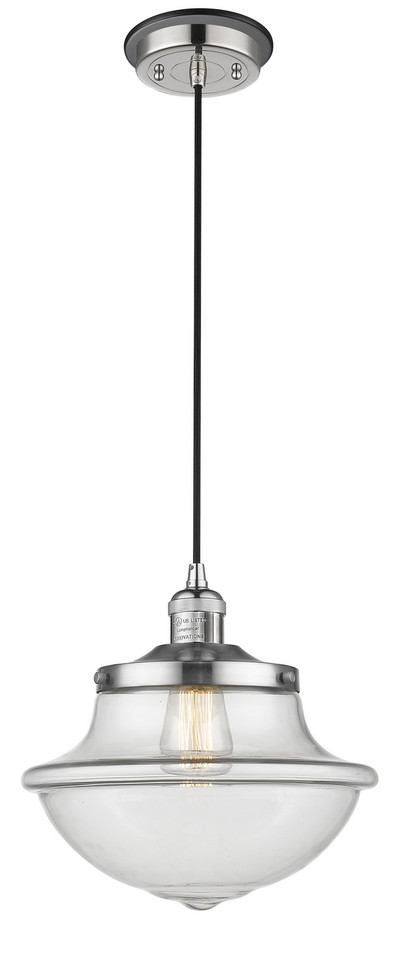 Innovations - 201CBP-PNBK-G542 - One Light Mini Pendant - Franklin Restoration - Polished Nickel