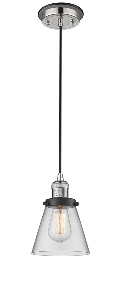 Innovations - 201CBP-PNBK-G62 - One Light Mini Pendant - Franklin Restoration - Polished Nickel