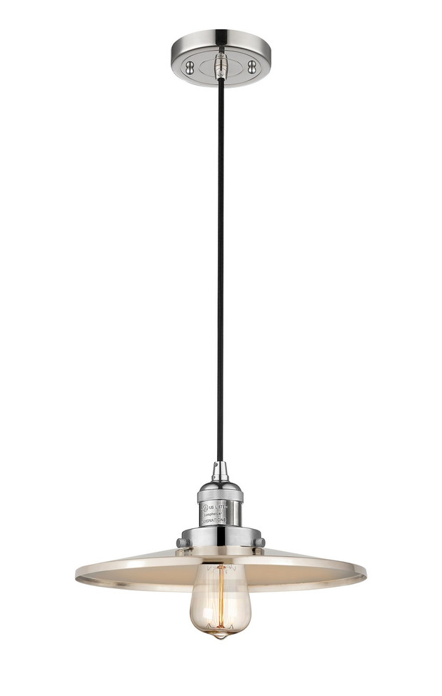 Innovations - 201C-PN-MFR-PN-12 - One Light Mini Pendant - Franklin Restoration - Polished Nickel