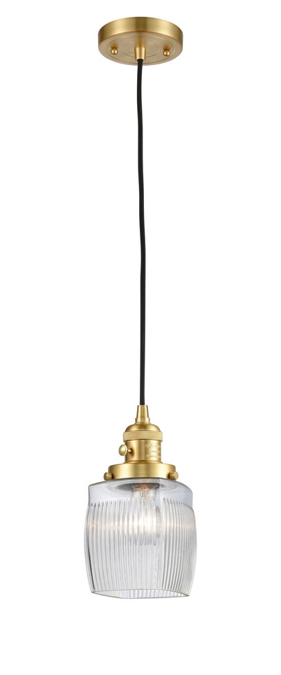 Innovations - 201CSW-SG-G302-LED - LED Mini Pendant - Franklin Restoration - Satin Gold