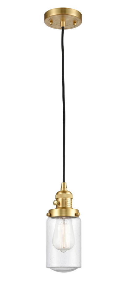 Innovations - 201CSW-SG-G314-LED - LED Mini Pendant - Franklin Restoration - Satin Gold