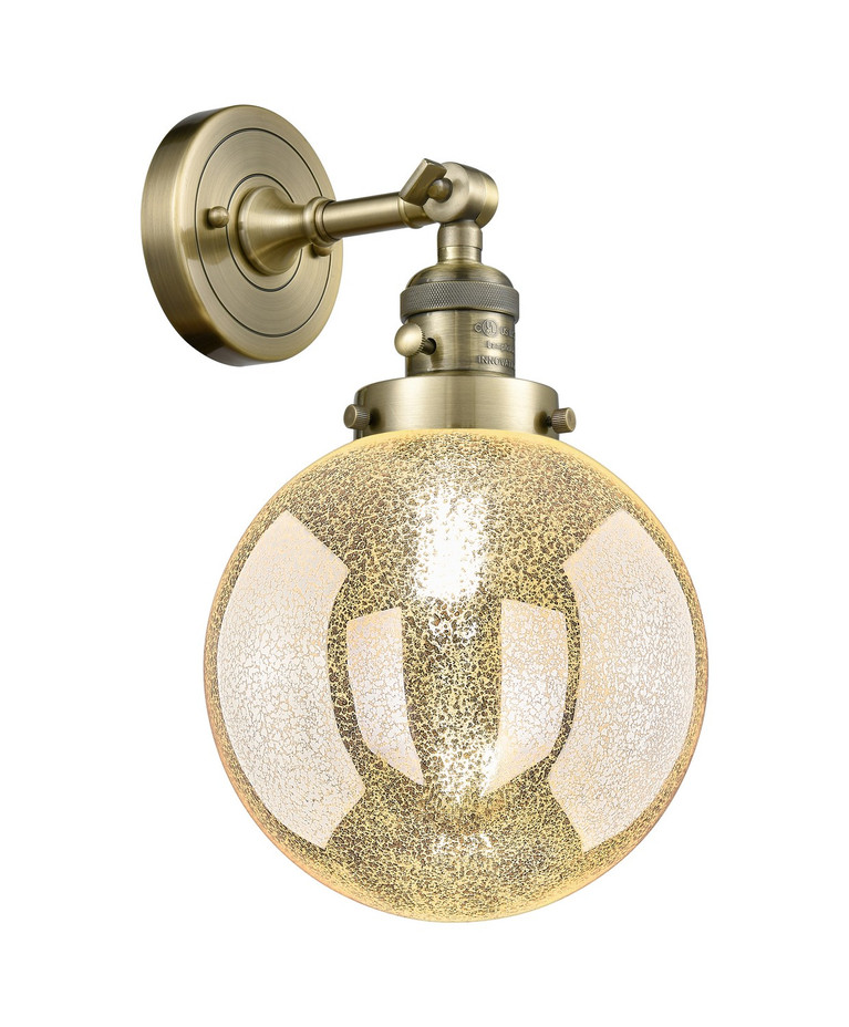 Innovations - 203SW-AB-G208-8 - One Light Wall Sconce - Franklin Restoration - Antique Brass