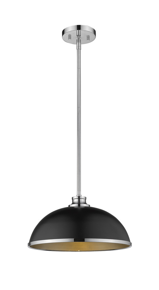 Z-Lite - 1930P-MB+CH - One Light Pendant - Citadel - Chrome
