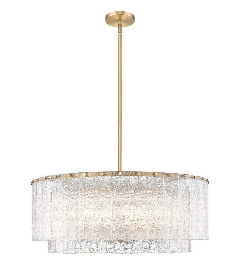 Z-Lite - 1943P32-2-MGLD - 12 Light Pendant - Glacier - Modern Gold