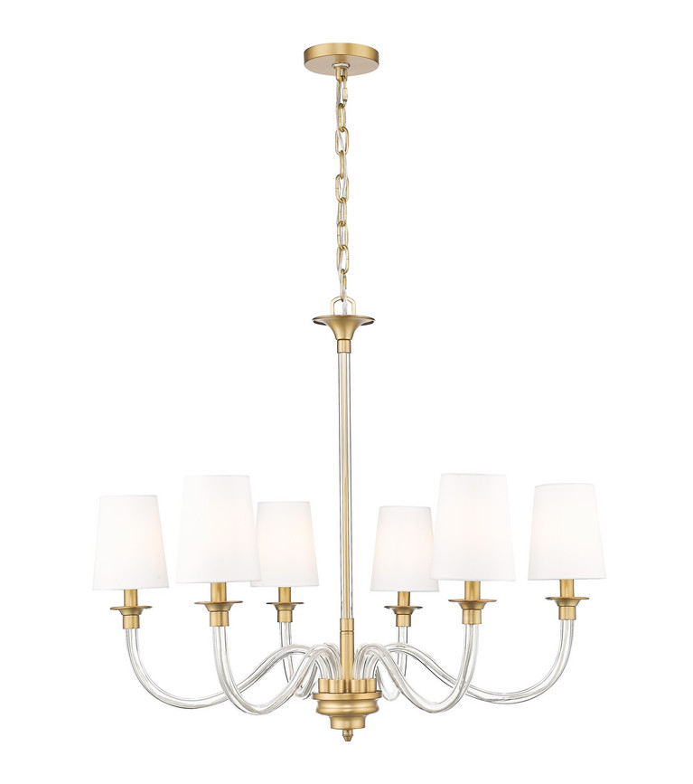 Z-Lite - 1950-6RB - Six Light Chandelier - Katerina - Rubbed Brass