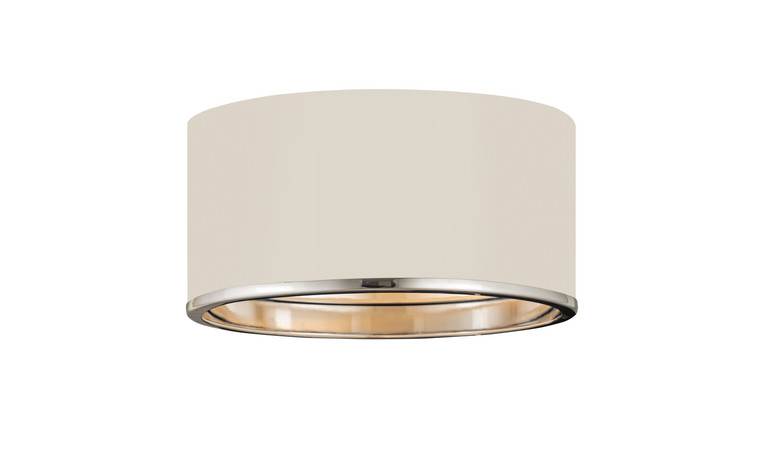 Z-Lite - 2303F2-MW-CH - Two Light Flush Mount - Arlo - Matte White + Chrome