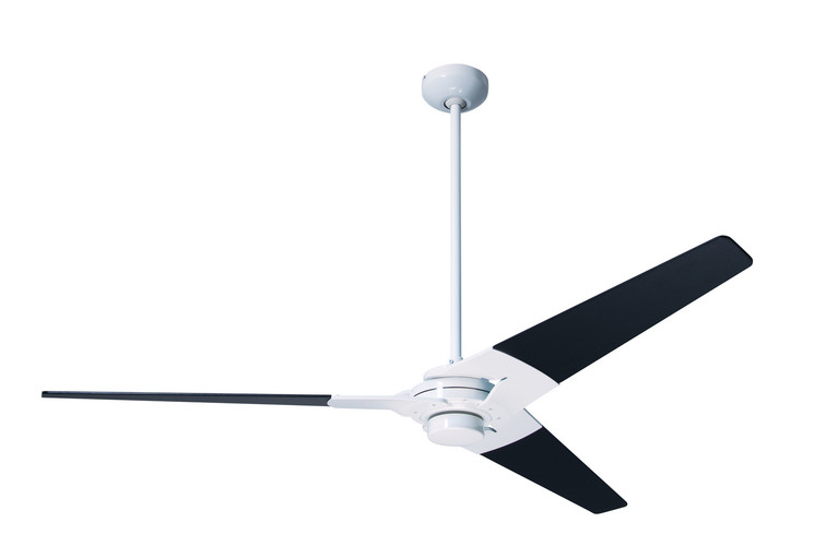 Modern Fan Co - TOR-GW-62-BK-NL-001 - 62Ceiling Fan - Torsion - Gloss White