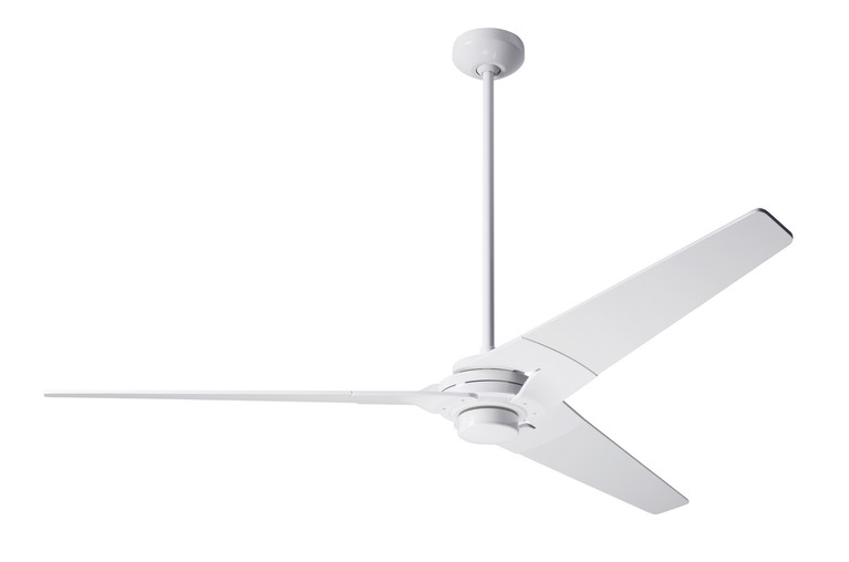 Modern Fan Co - TOR-GW-62-WH-NL-001 - 62Ceiling Fan - Torsion - Gloss White