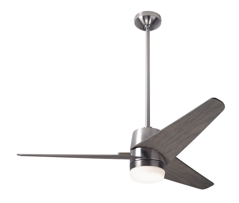 Modern Fan Co - VEL-BN-48-GY-853-CC - 48Ceiling Fan - Velo DC - Bright Nickel