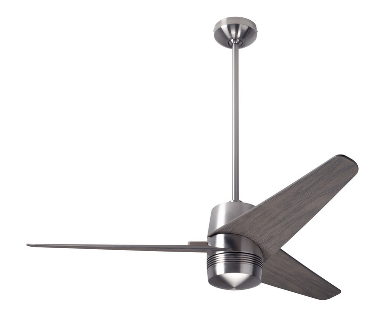 Modern Fan Co - VEL-BN-48-GY-NL-CC - 48Ceiling Fan - Velo DC - Bright Nickel
