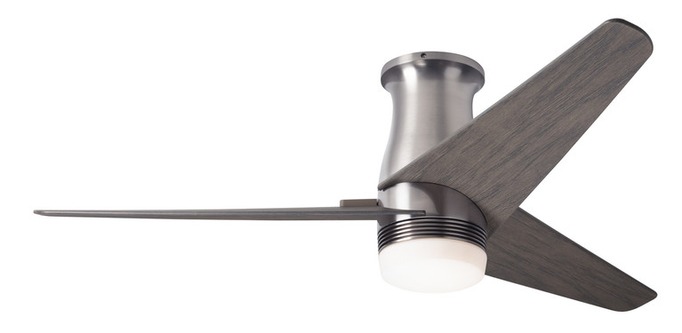 Modern Fan Co - VEL-FM-BN-48-GY-853-RC - 48Ceiling Fan - Velo Flush DC - Bright Nickel