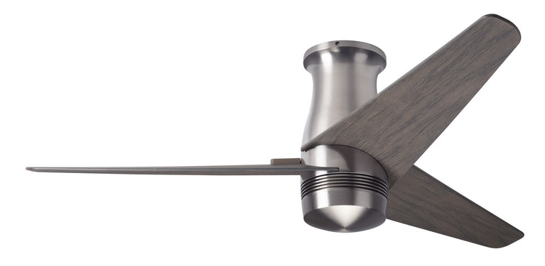 Modern Fan Co - VEL-FM-BN-48-GY-NL-RC - 48Ceiling Fan - Velo Flush DC - Bright Nickel