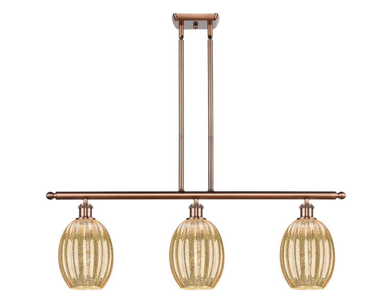 Innovations - 516-3I-AC-G459-6ME - Three Light Island Pendant - Ballston - Antique Copper