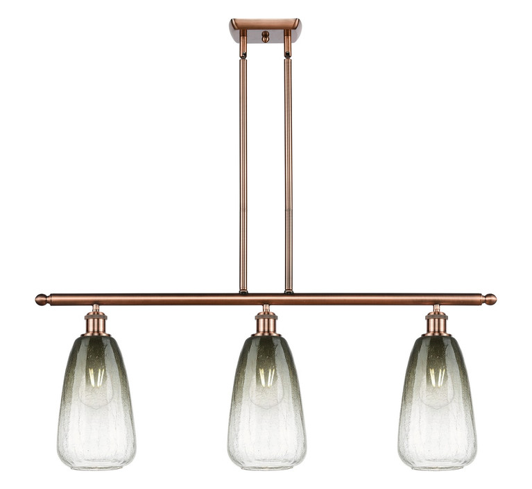 Innovations - 516-3I-AC-G480-6SL - Three Light Island Pendant - Ballston - Antique Copper