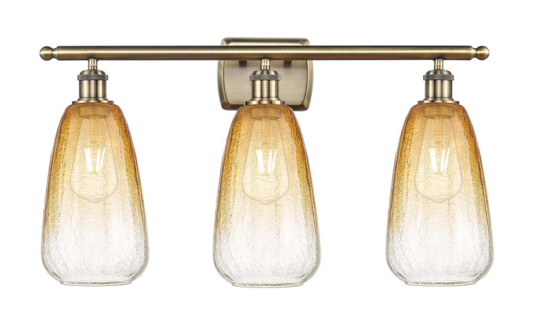 Innovations - 516-3W-AB-G480-6AM - Three Light Bath Vanity - Ballston - Antique Brass
