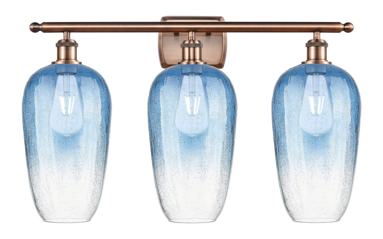 Innovations - 516-3W-AC-G484-7SB - Three Light Bath Vanity - Ballston - Antique Copper