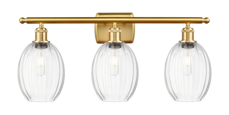 Innovations - 516-3W-SG-G459-6CL - Three Light Bath Vanity - Ballston - Satin Gold