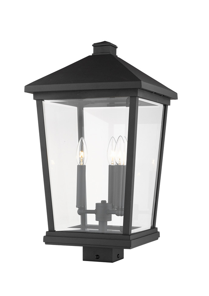 Z-Lite - 568PHXLS-BK - Three Light Outdoor Post Mount Fixture - Beacon - Black