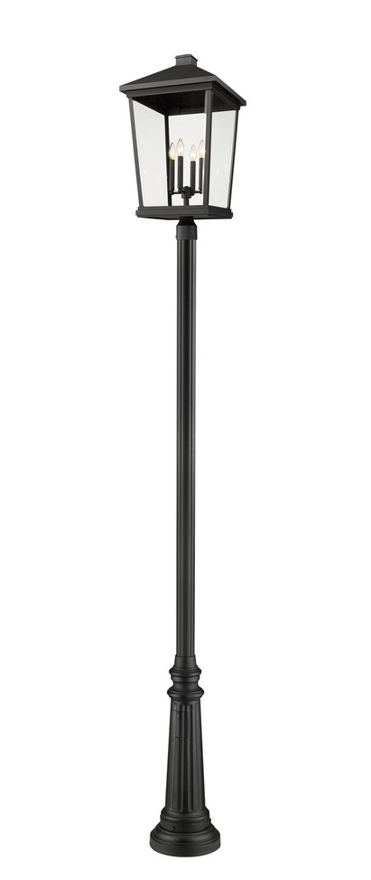 Z-Lite - 568PHXXLR-511P-BK - Four Light Outdoor Post Mounted Fixture - Beacon - Black