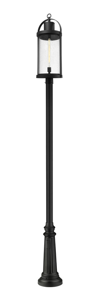 Z-Lite - 569PHXL-511P-BK - One Light Outdoor Post Mounted Fixture - Roundhouse - Black