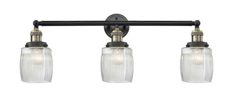 Innovations - 205-BAB-G302 - Three Light Bath Vanity - Franklin Restoration - Black Antique Brass