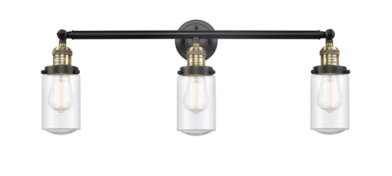 Innovations - 205-BAB-G314 - Three Light Bath Vanity - Franklin Restoration - Black Antique Brass