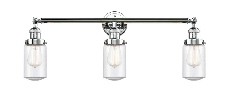 Innovations - 205-PC-G314 - Three Light Bath Vanity - Franklin Restoration - Polished Chrome