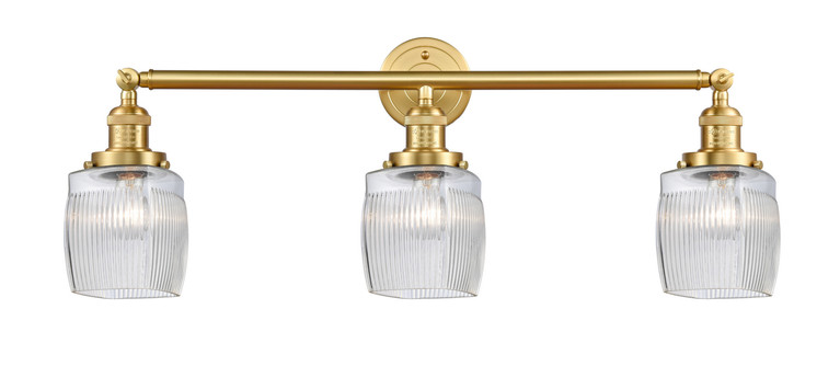 Innovations - 205-SG-G302 - Three Light Bath Vanity - Franklin Restoration - Satin Gold