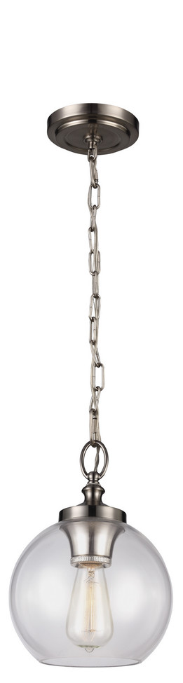 Visual Comfort Studio - P1308BS - One Light Pendant - Tabby - Brushed Steel