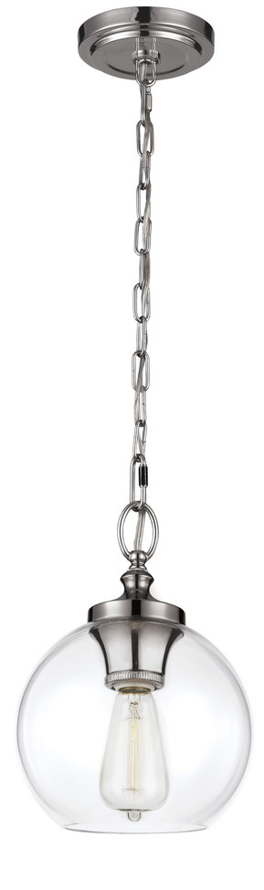 Visual Comfort Studio - P1308PN - One Light Pendant - Tabby - Polished Nickel