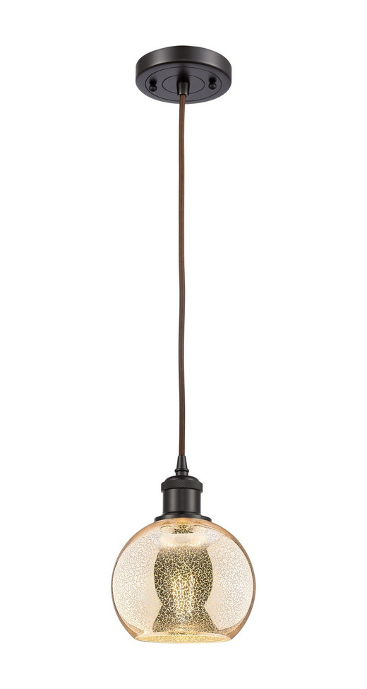 Innovations - 516-1P-OB-G128-6 - One Light Mini Pendant - Ballston - Oil Rubbed Bronze
