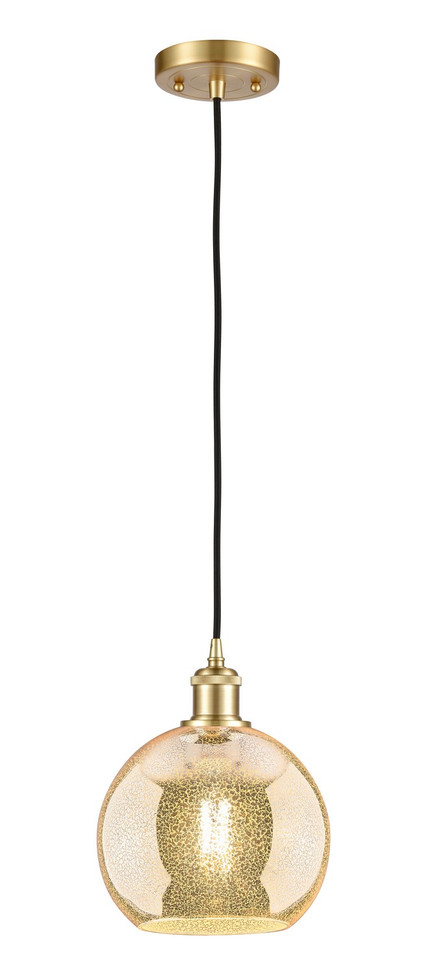 Innovations - 516-1P-SG-G128-8 - One Light Mini Pendant - Ballston - Satin Gold