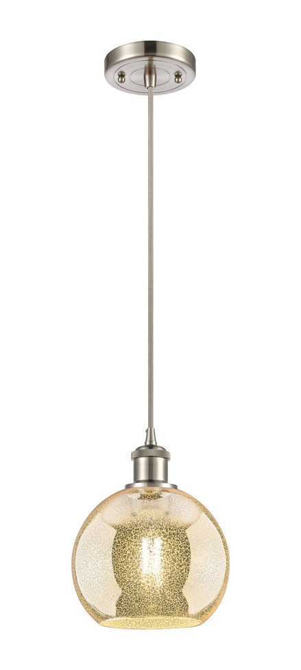 Innovations - 516-1P-SN-G128-8 - One Light Mini Pendant - Ballston - Brushed Satin Nickel