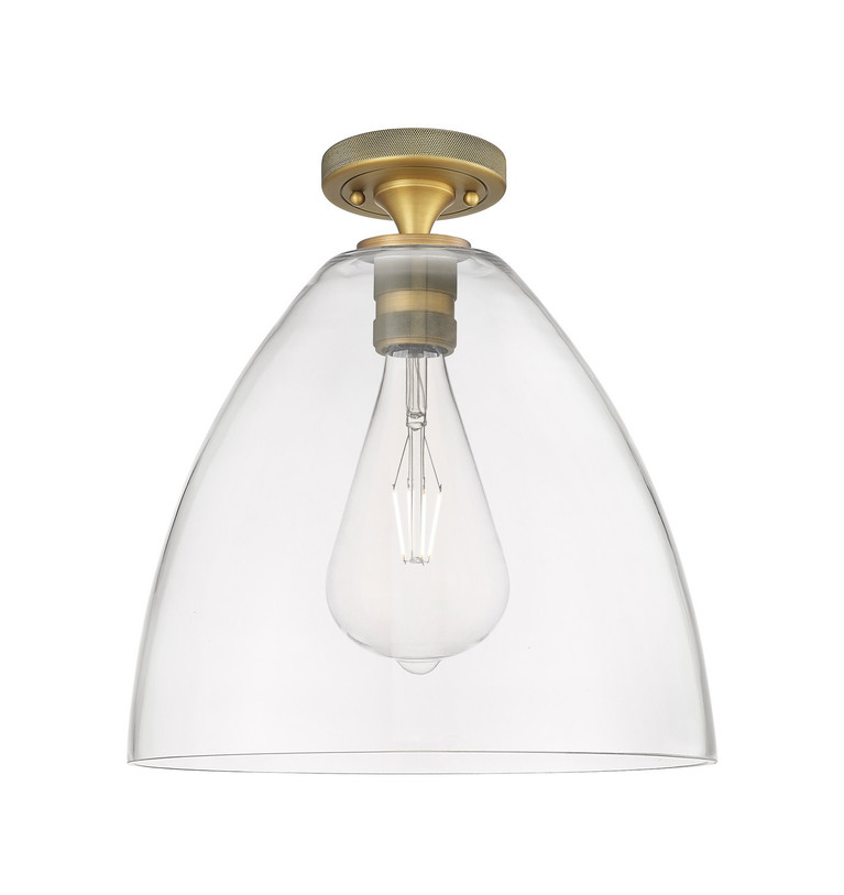 Innovations - 434-1F-BB-GBD-122 - One Light Flush Mount - Downtown Urban - Brushed Brass