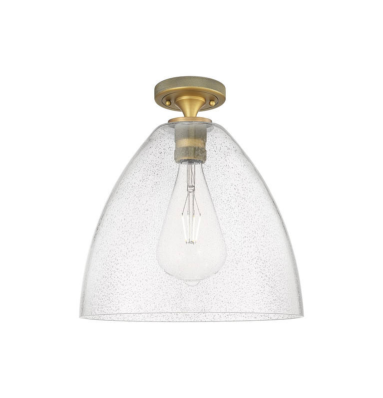 Innovations - 434-1F-BB-GBD-124 - One Light Flush Mount - Downtown Urban - Brushed Brass