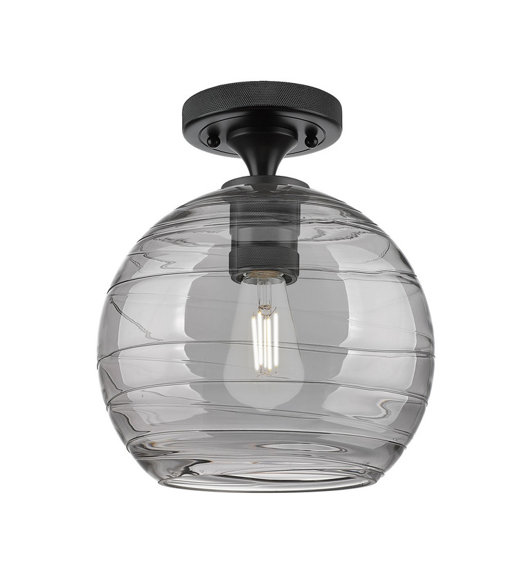 Innovations - 434-1F-BK-G1213-8SM - One Light Flush Mount - Downtown Urban - Matte Black
