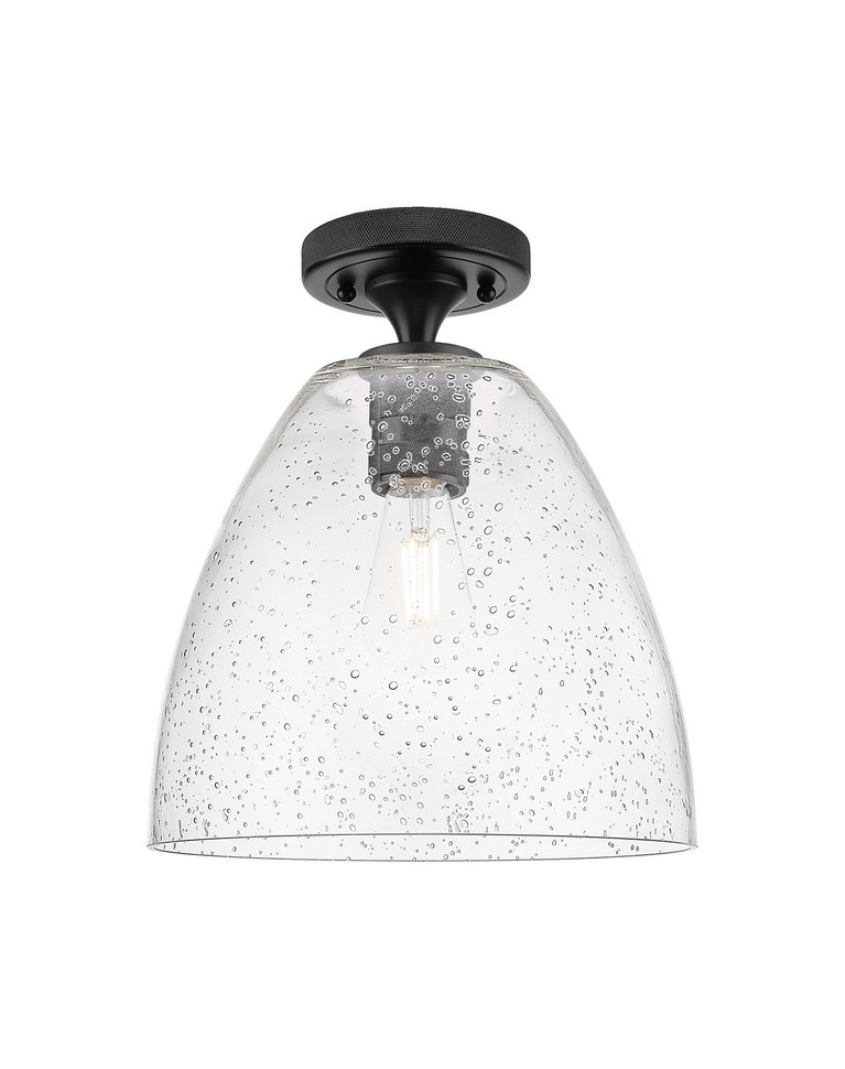Innovations - 434-1F-BK-GBD-94 - One Light Flush Mount - Downtown Urban - Matte Black