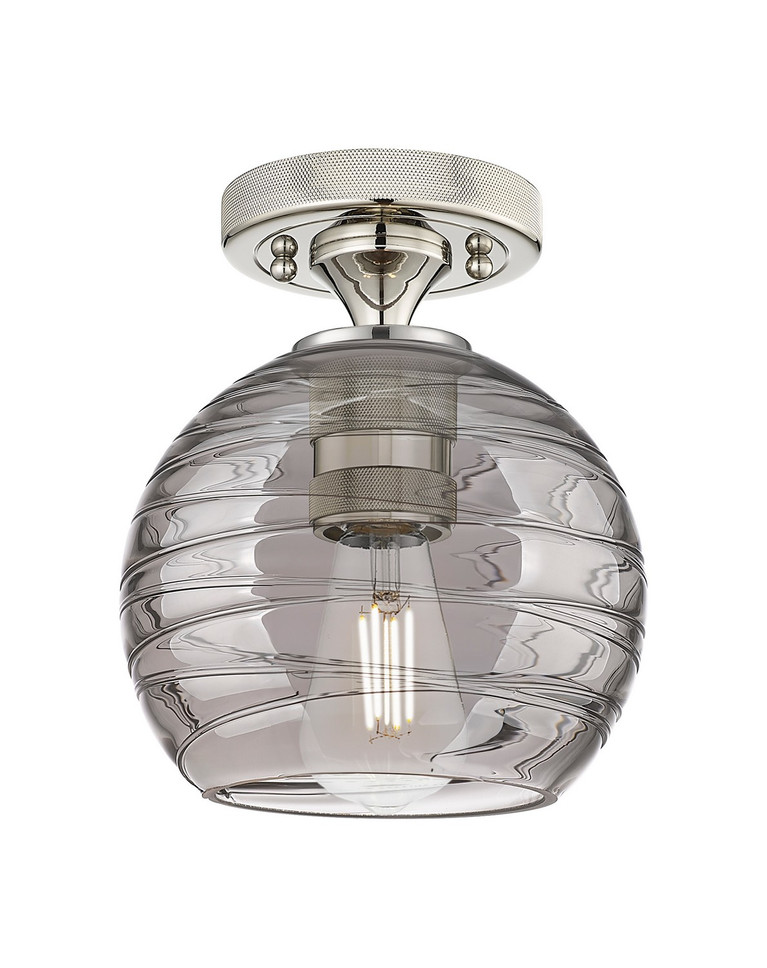Innovations - 434-1F-PN-G1213-6SM - One Light Flush Mount - Downtown Urban - Polished Nickel