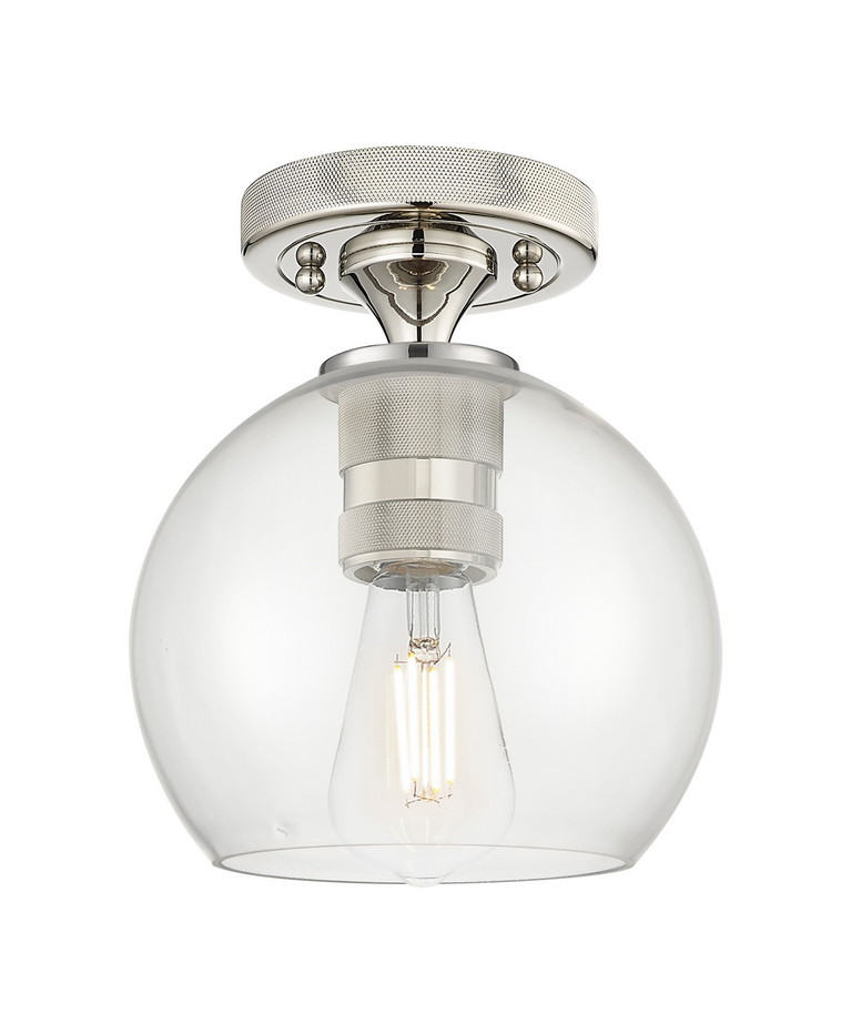Innovations - 434-1F-PN-G122-6 - One Light Flush Mount - Downtown Urban - Polished Nickel
