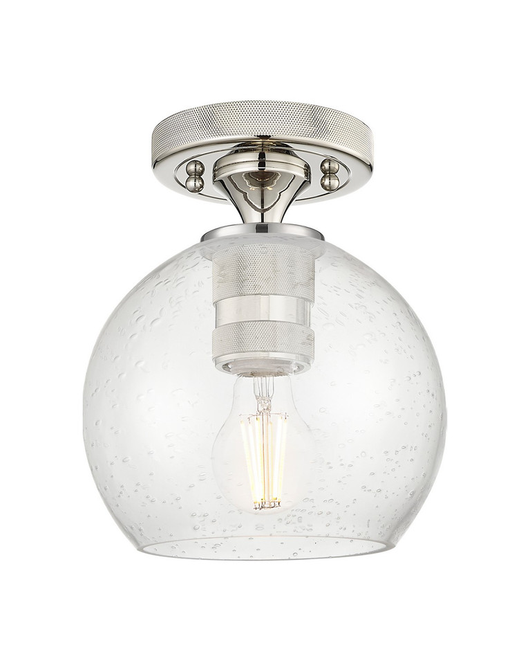 Innovations - 434-1F-PN-G124-6 - One Light Flush Mount - Downtown Urban - Polished Nickel
