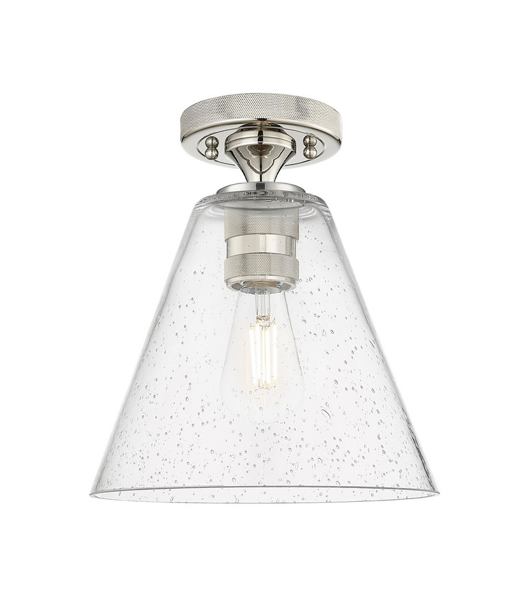Innovations - 434-1F-PN-GBC-84 - One Light Flush Mount - Downtown Urban - Polished Nickel