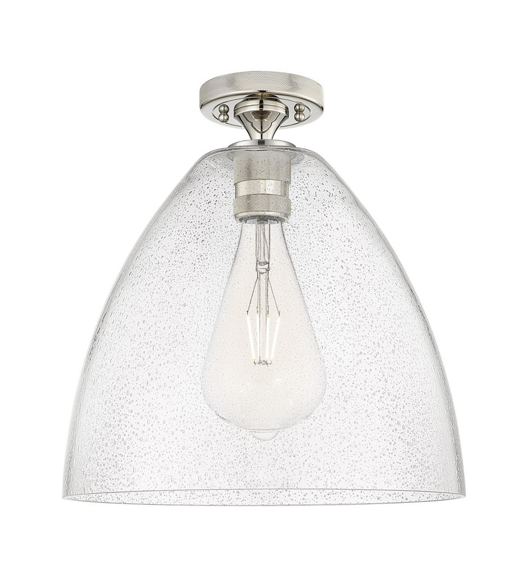 Innovations - 434-1F-PN-GBD-124 - One Light Flush Mount - Downtown Urban - Polished Nickel