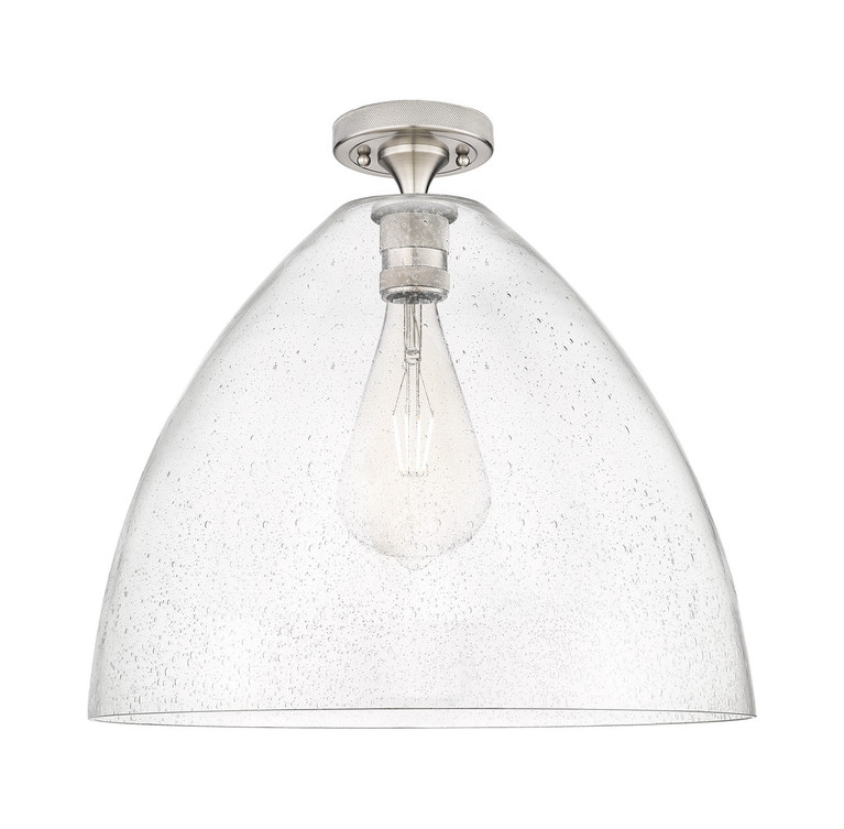Innovations - 434-1F-SN-GBD-164 - One Light Flush Mount - Downtown Urban - Satin Nickel