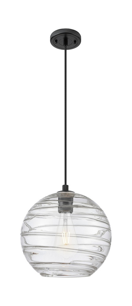 Innovations - 434-1P-BK-G1213-12CL - One Light Pendant - Downtown Urban - Matte Black