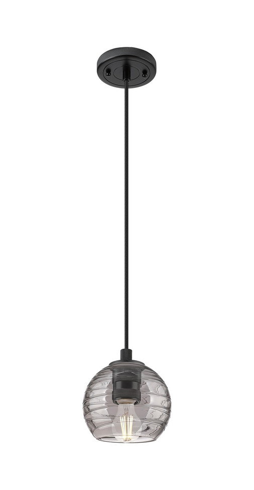 Innovations - 434-1P-BK-G1213-6SM - One Light Pendant - Downtown Urban - Matte Black