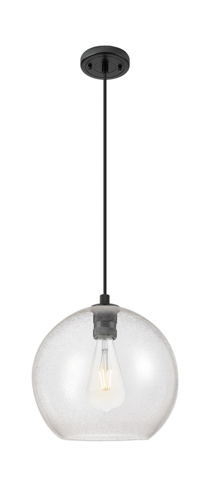 Innovations - 434-1P-BK-G124-12 - One Light Pendant - Downtown Urban - Matte Black