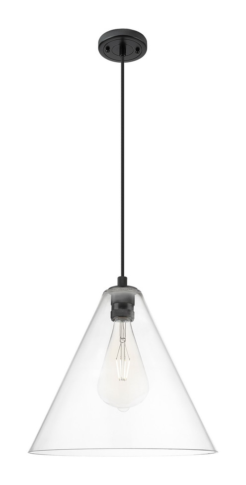 Innovations - 434-1P-BK-GBC-162 - One Light Pendant - Downtown Urban - Matte Black